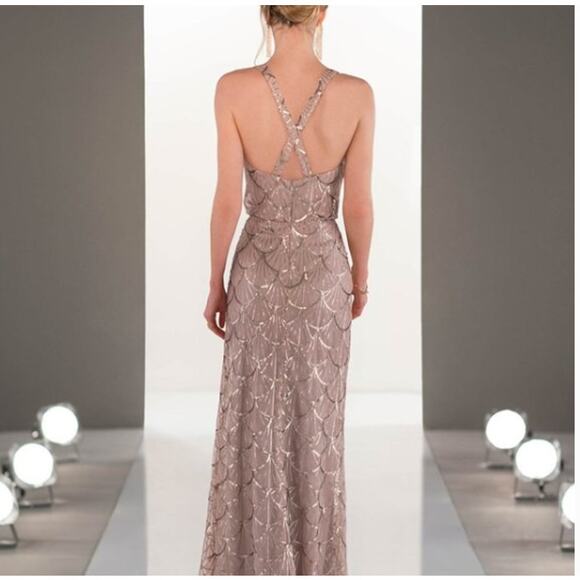 SORELLA VITA Bronze Sequin Gown - Picture 3 of 14